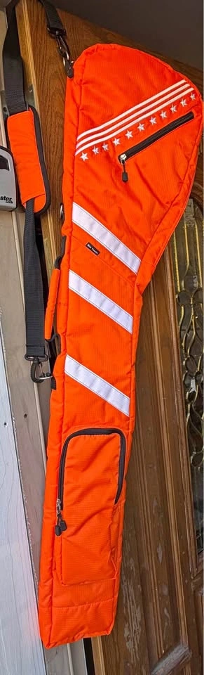 Orange Big Tooth Golf Club Carry Bag
