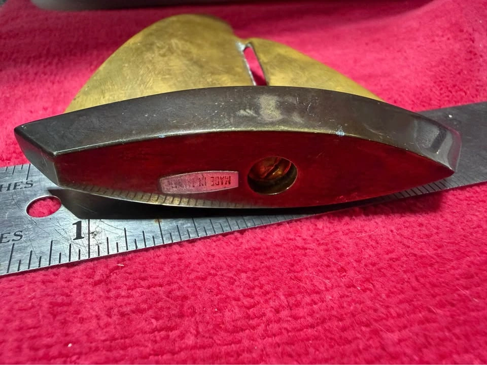 1960s Mid-Century Modern Brass Tabletop Sailboat - photo 4