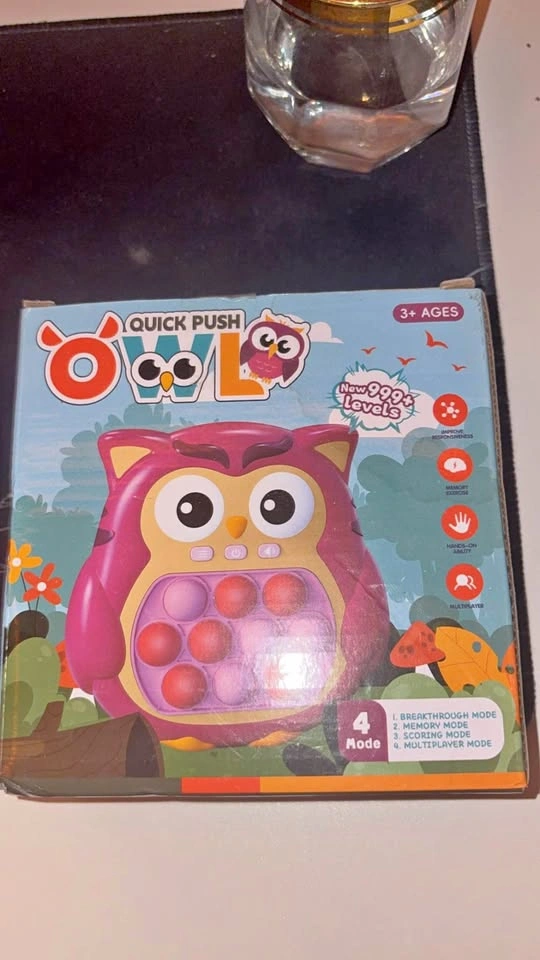 Quick Push Owl Electronic Pop Game
