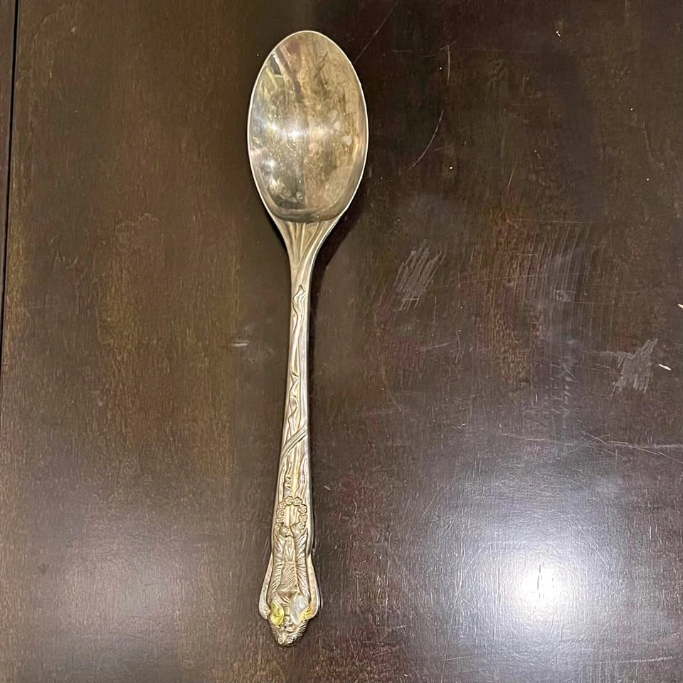 Vintage Silver-plated Leeber Masterpiece Serving Spoon