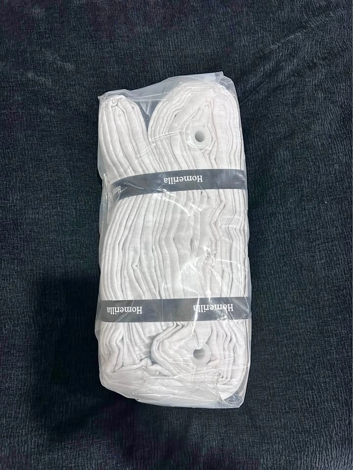 BRAND NEW 108” White Faux Pinch Pleat Blackout Curtains