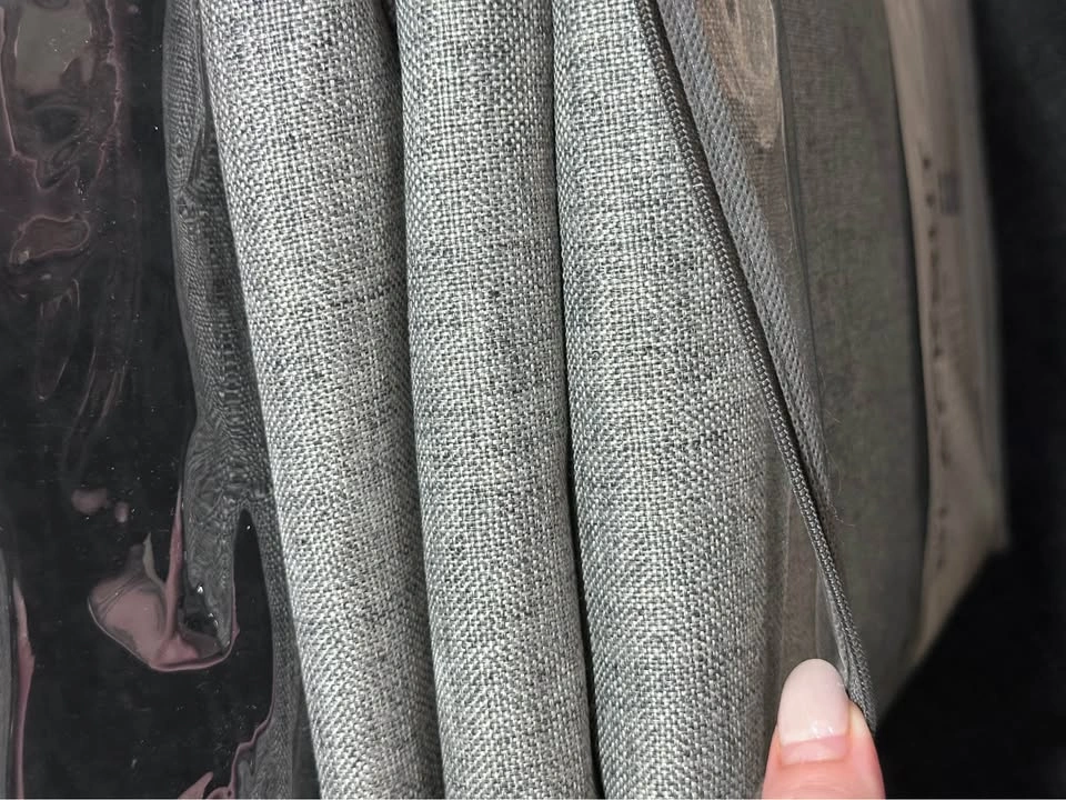 BRAND NEW 96” Dark Grey Faux Pinch Pleat Blackout Curtains - photo 2