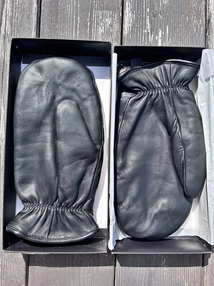XXXL Genuine Sheepskin and Leather Mittens
