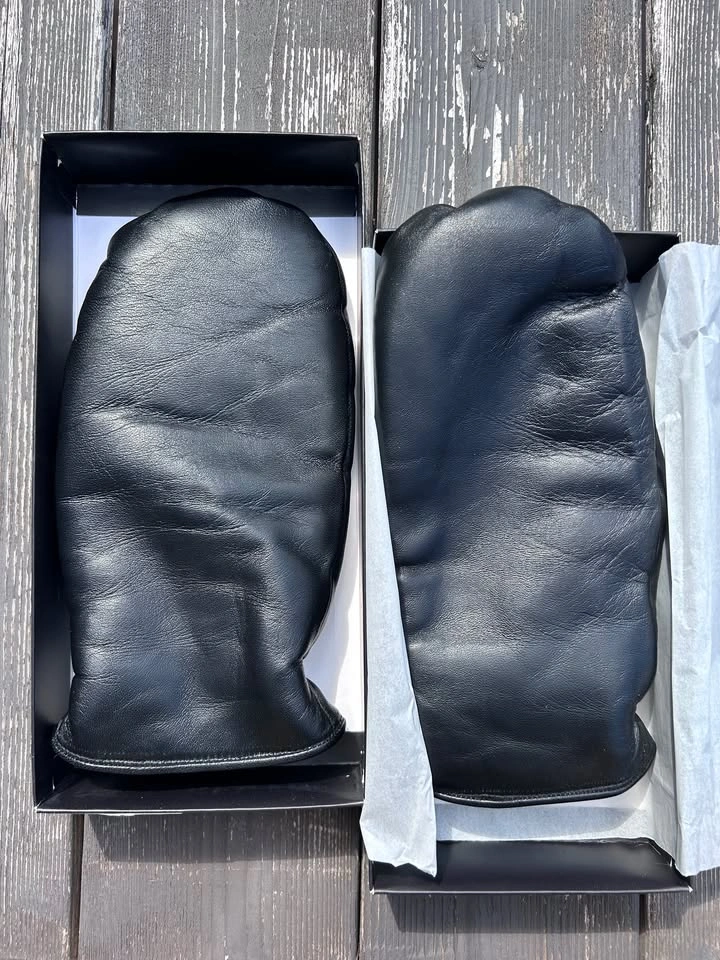 XXXL Genuine Sheepskin and Leather Mittens - photo 4