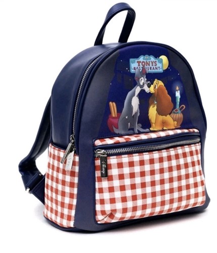 Disney Danielle Nicole Lady & The Tramp Kissing Mini Backpack