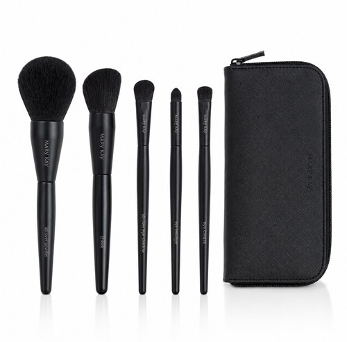 Mary Kay Essential Brush Collection/5 Makeup Brushes+Case - photo 2