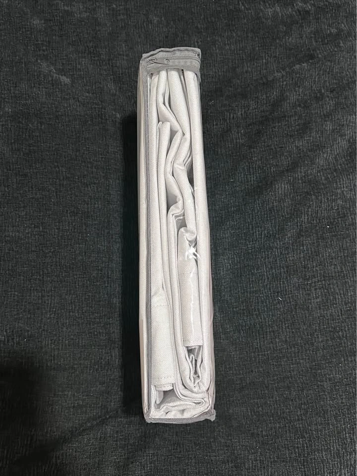 BRAND NEW White Faux Pinch Pleat Blackout Curtains - photo 3