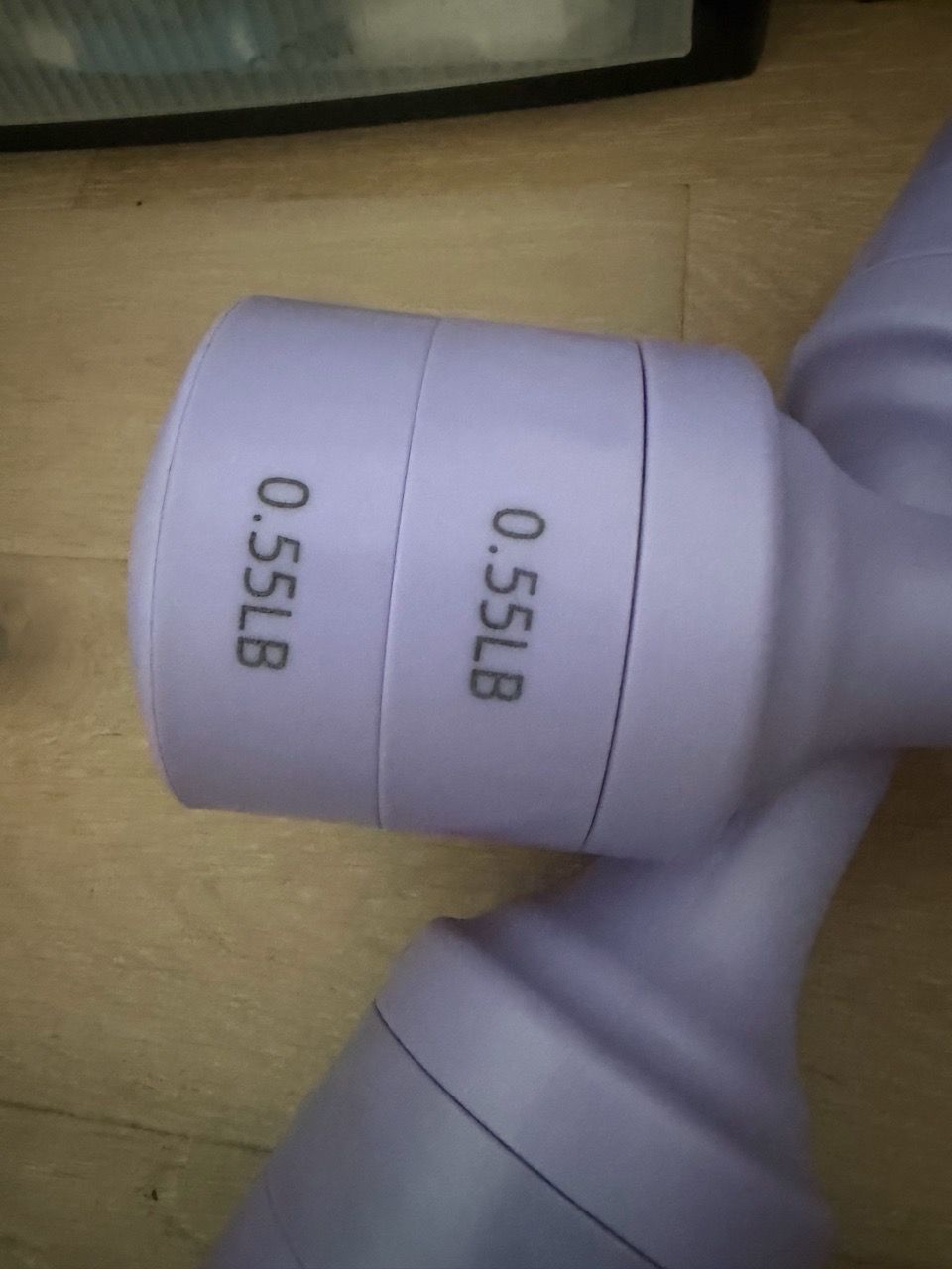 Adjustable Dumbbells Set 2.2LB Lavender - photo 4