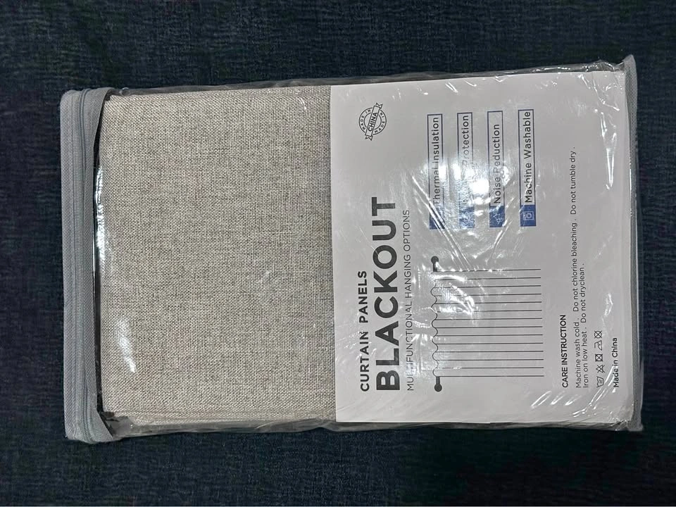 BRAND NEW 84” Chocolate Beige Faux Pinch Pleat Blackout Curtains
