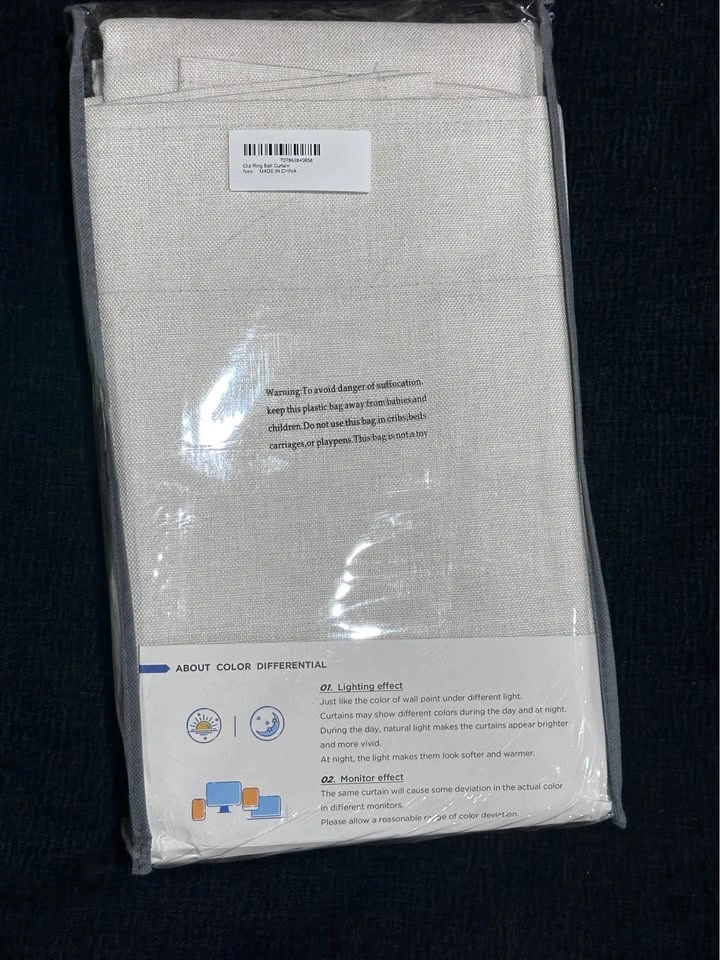 BRAND NEW Light Beige Faux Pinch Pleat Blackout Curtains - photo 3