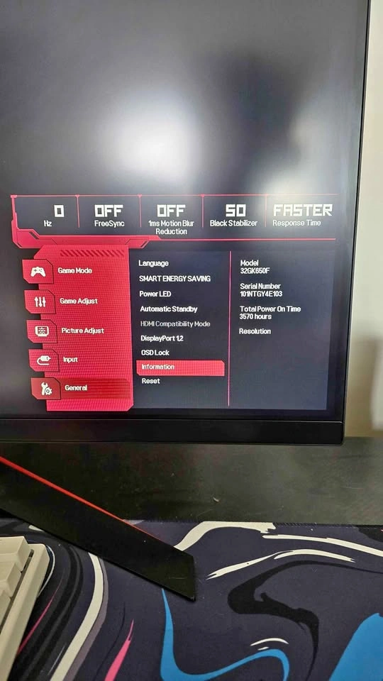 32GK650F Gaming monitor