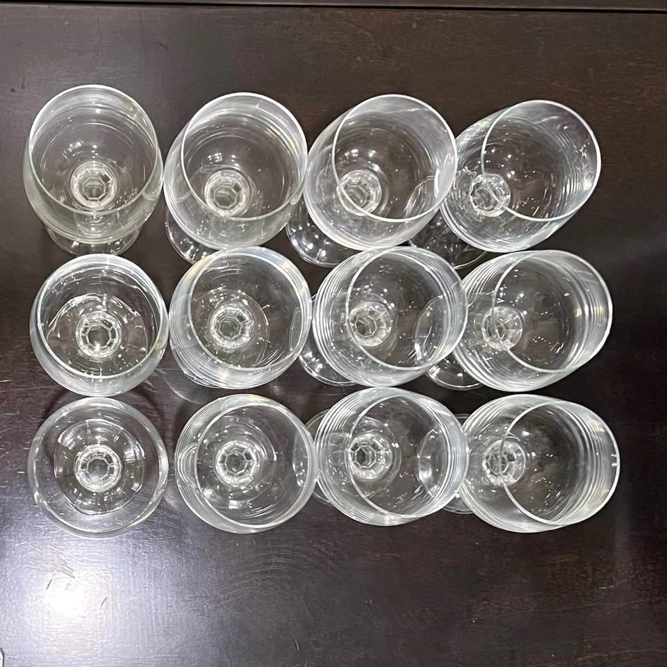 Bohemia Crystal Claudia Wine Glasses Diamond Faceted Stem - photo 4