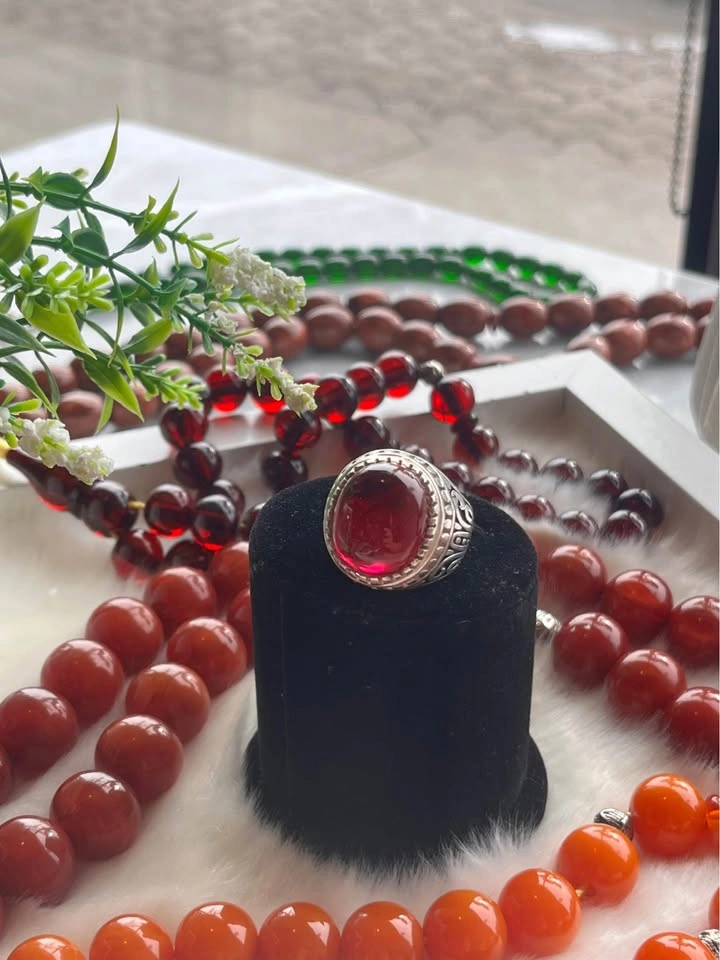 Natural Mens Ruby Sterling Silver Rings - photo 2