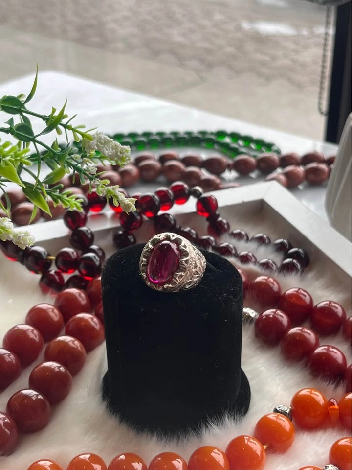 Natural Mens Ruby Sterling Silver Rings - photo 3
