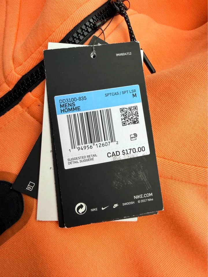 Nike Tech Fleece Suit NWT Orange Frost - Hoodie M / Pants L - photo 3