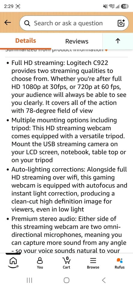 Logitech C922 - photo 5