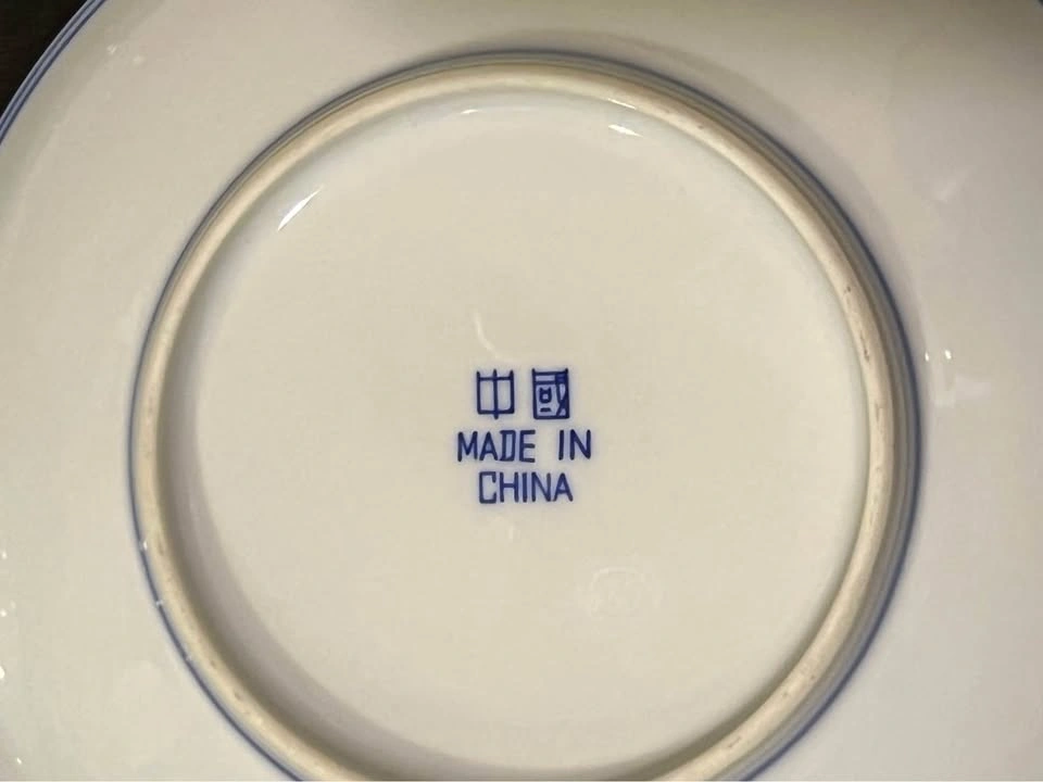 Set of 6 Vintage Blue Willow Pattern 5.5” Small Deep Plates - photo 5