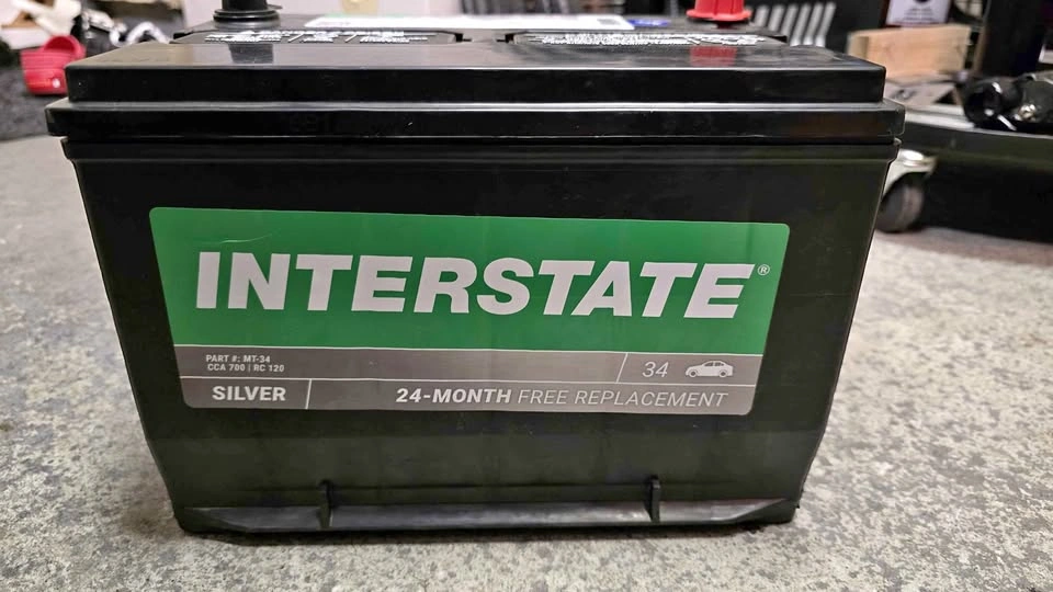 Interstate MT-34 Silver Battery New and never used