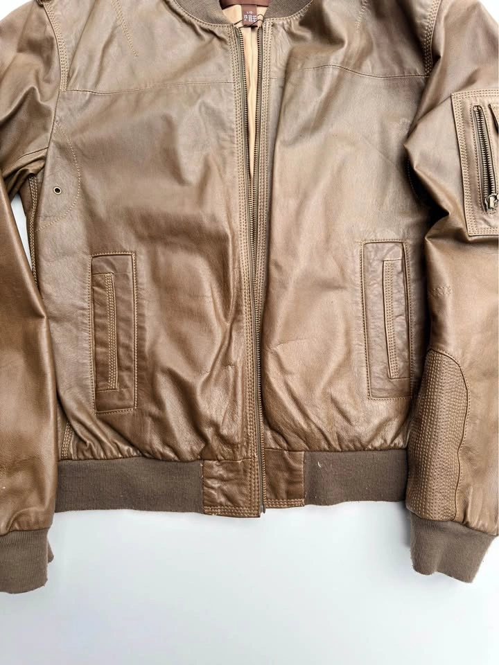 Danier Mens Genuine Leather Bomber Jacket - Size Large - photo 4