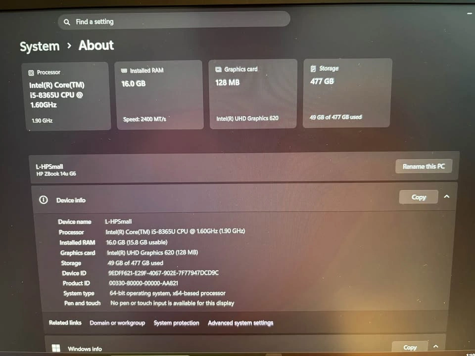 HP ZBook 14u G6 Laptop - photo 3