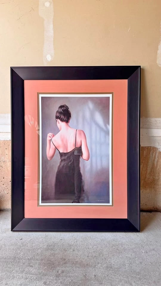 Modern Art “SENSUAL I” by Peter Worswick 36” x 46” with frame