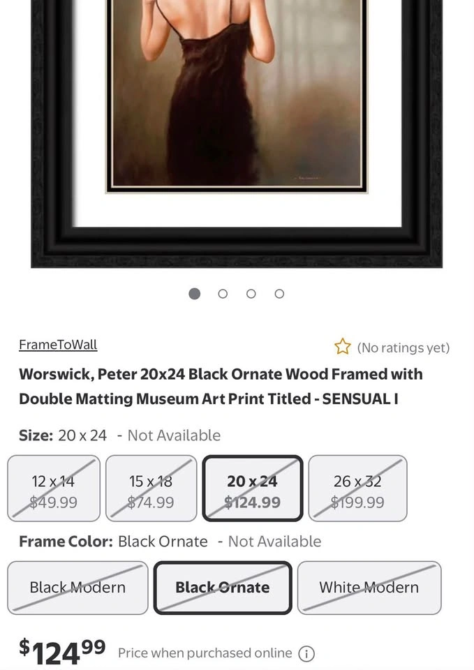 Modern Art “SENSUAL I” by Peter Worswick 36” x 46” with frame - photo 2