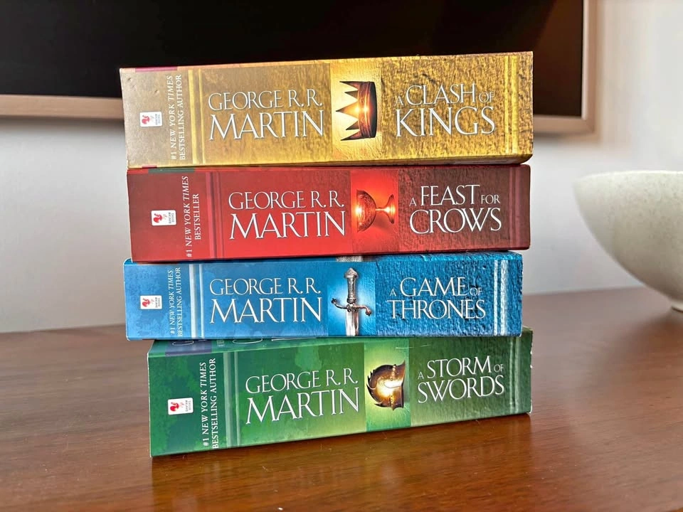 George R.R. Martin Game of Thrones 4-Book Set (Signed)