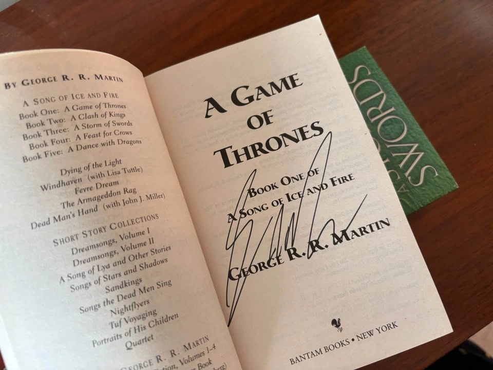 George R.R. Martin Game of Thrones 4-Book Set (Signed) - photo 2