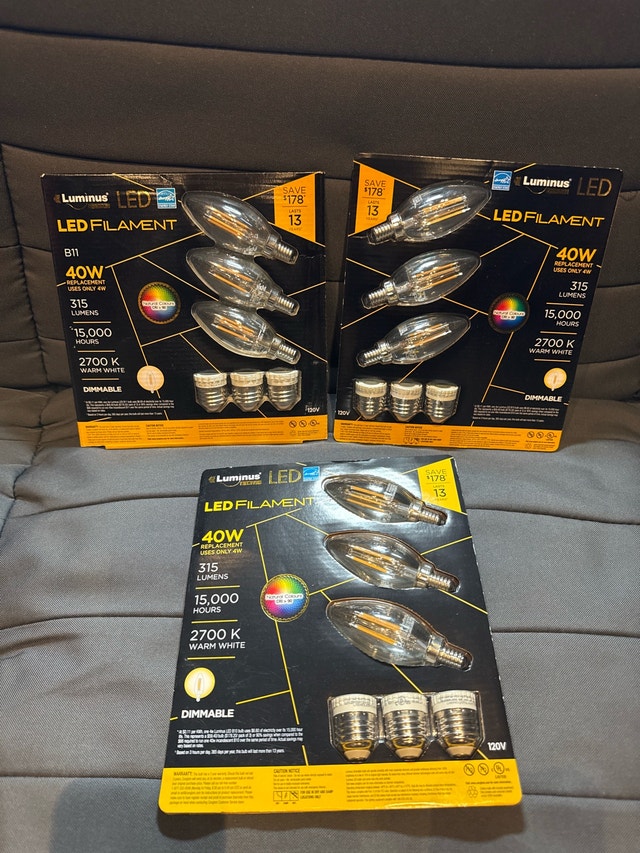 Luminus LED Filament Light Bulbs