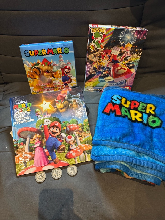 Super Mario Bundle Games Puzzle Storybook Blanket