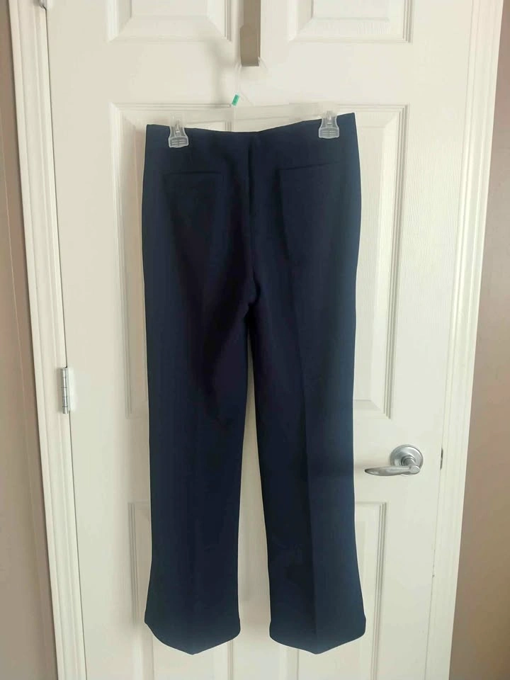 Anti wrinkle wide leg pants for women, size M/ 32. Navy blue