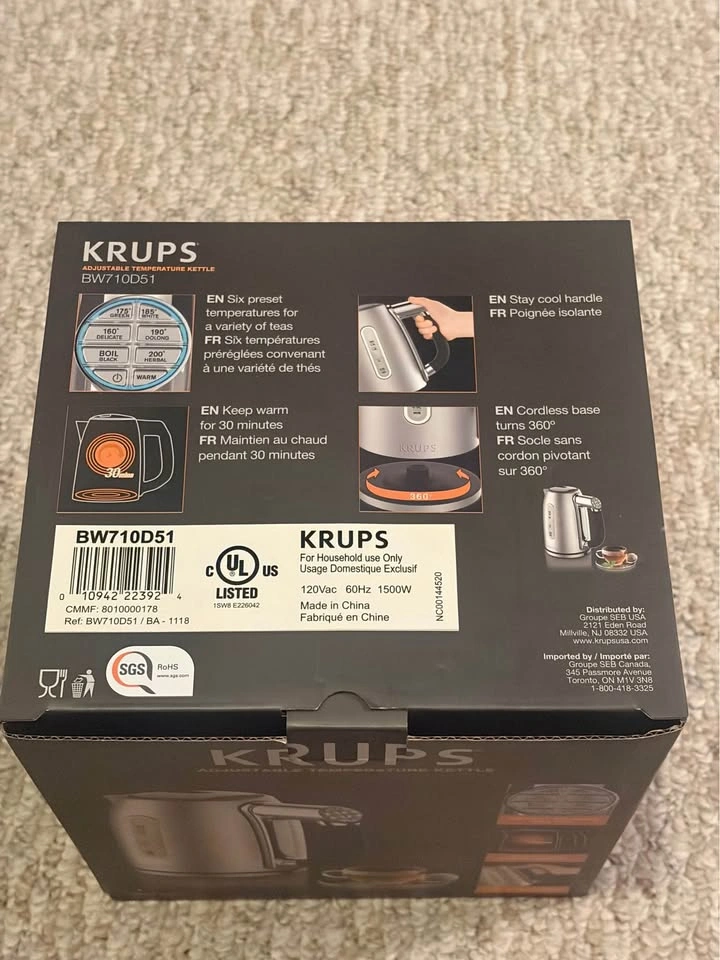 Krups Variable Temperature Kettle - photo 2