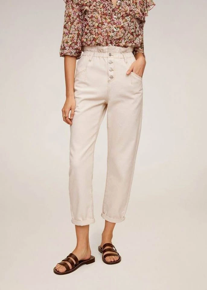 Paperbag button jeans white Size XS brand Mango (Spain) - photo 5