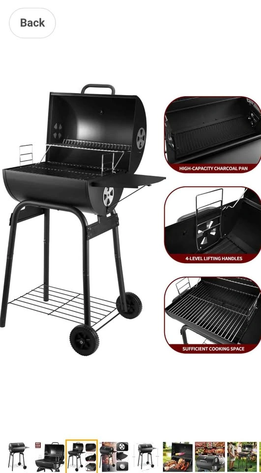 Barrel Barbecue Charcoal Grill - photo 2