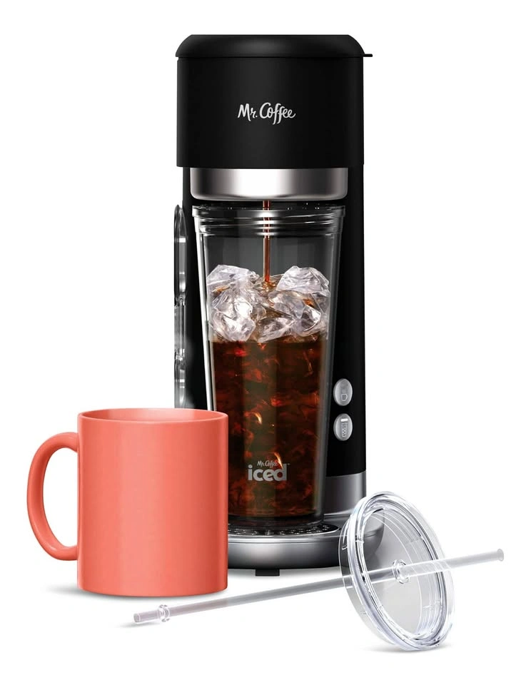 Mr. Coffee Hot & Iced Coffee Maker with Tumbler & Filter