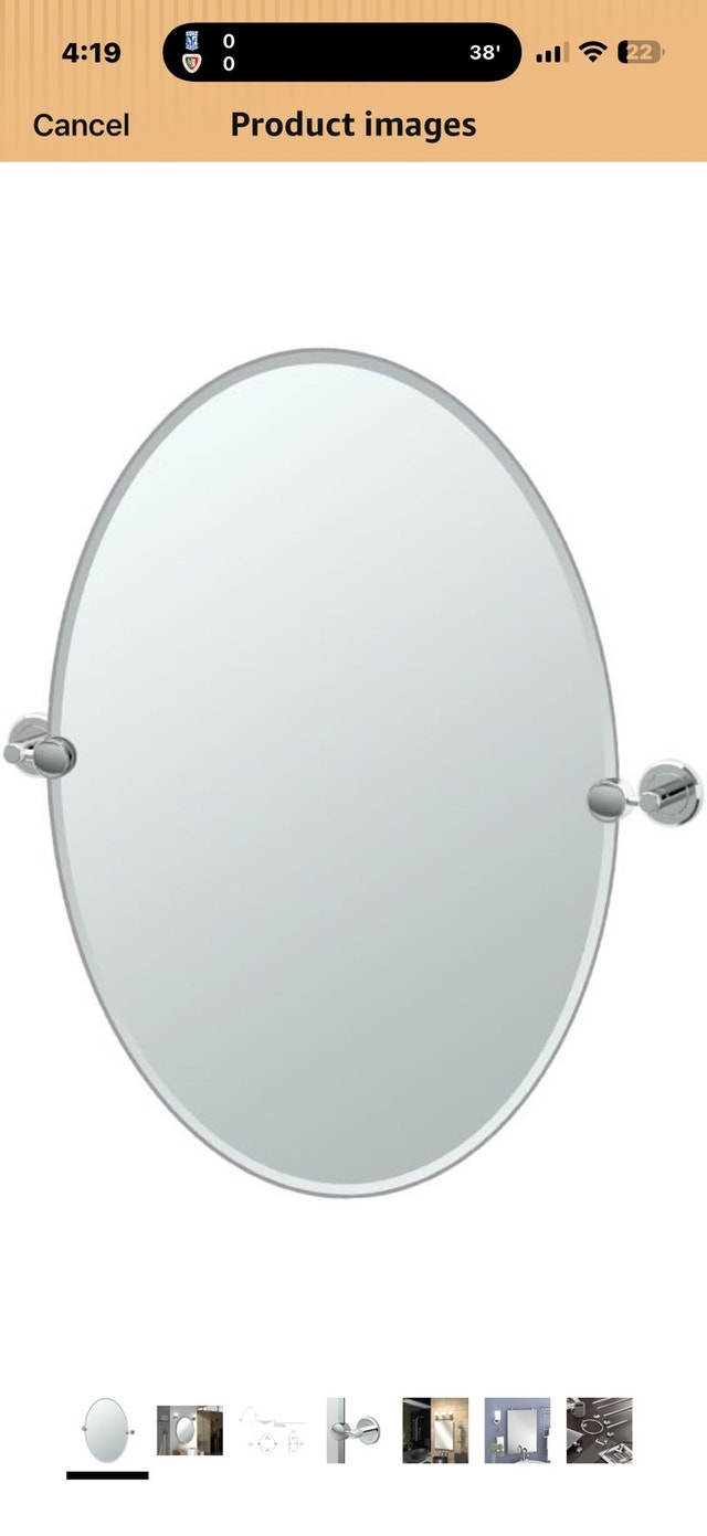 bathroom mirror