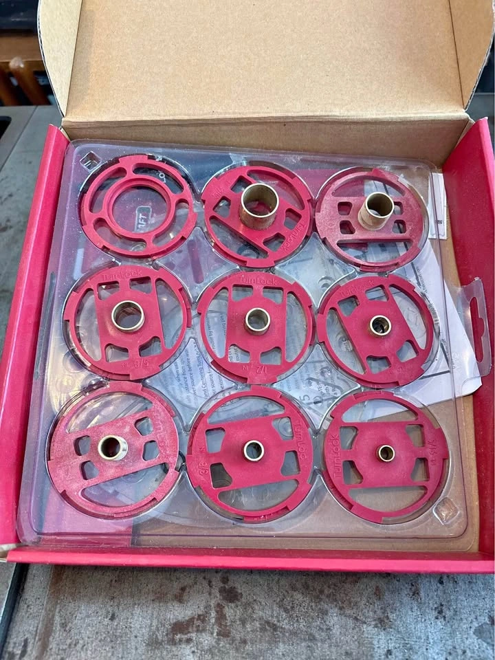 Milescraft Router Baseplate Bushing Set