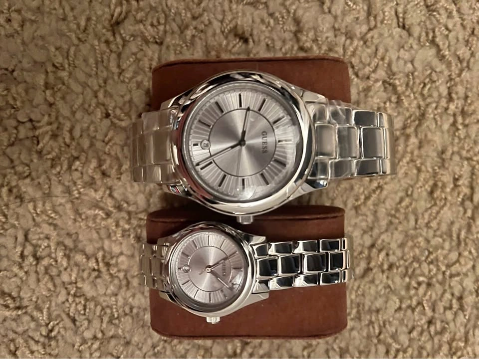 GUESS Stainless Steel Couple Watch Set (Set of 2)