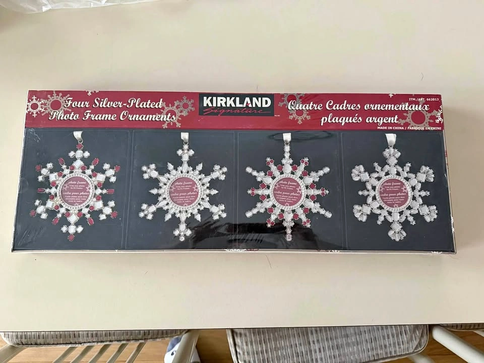 Photo Frame Ornaments Silver Plated (Unopened)