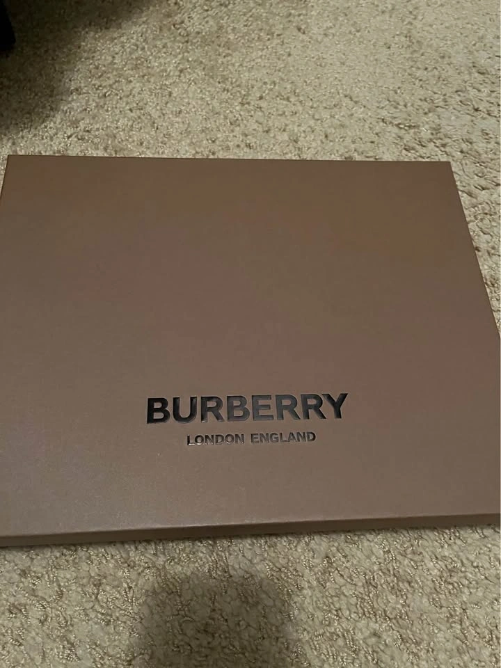 Authentic Burberry Silk-Wool Monogram Print Scarf - photo 2