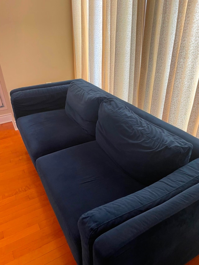 Navy Blue Sofa/ Couch - photo 4