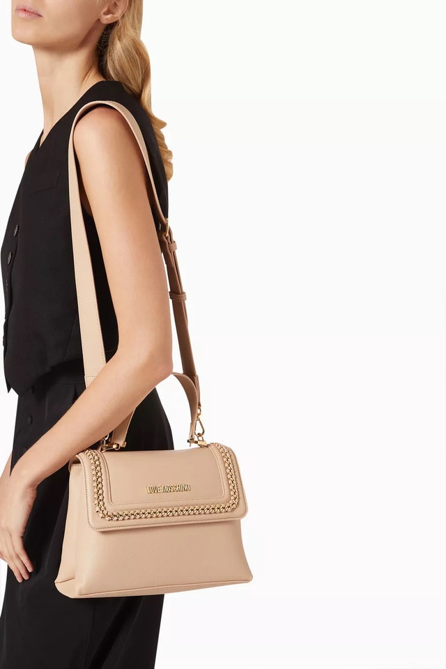 MOSCHINO Chain-Link Detail Tote Bag - photo 2
