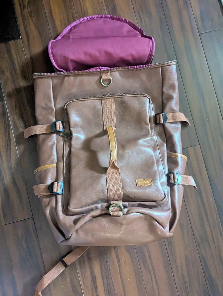 Vegan Leather Duffle/Back Pack