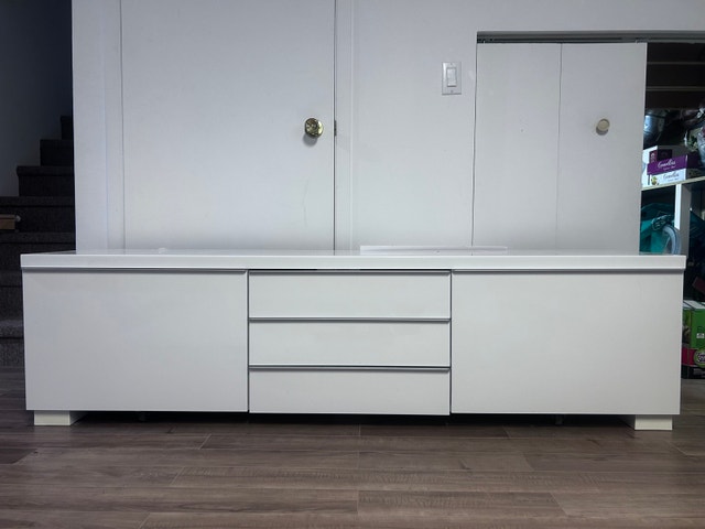 White TV Stand