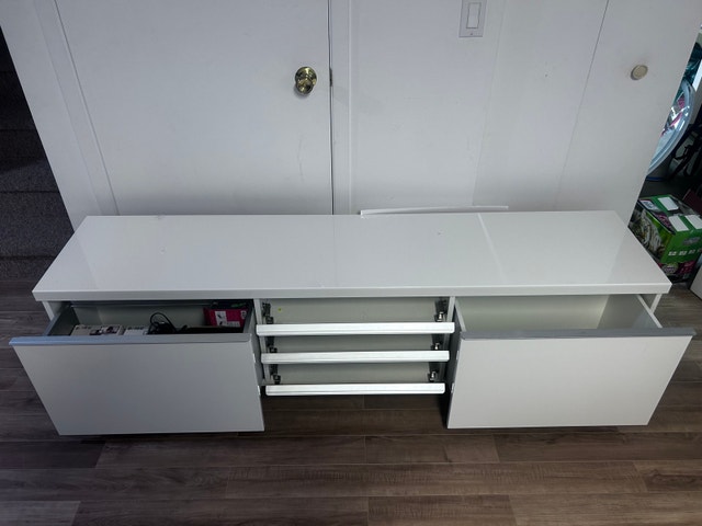 White TV Stand - photo 2