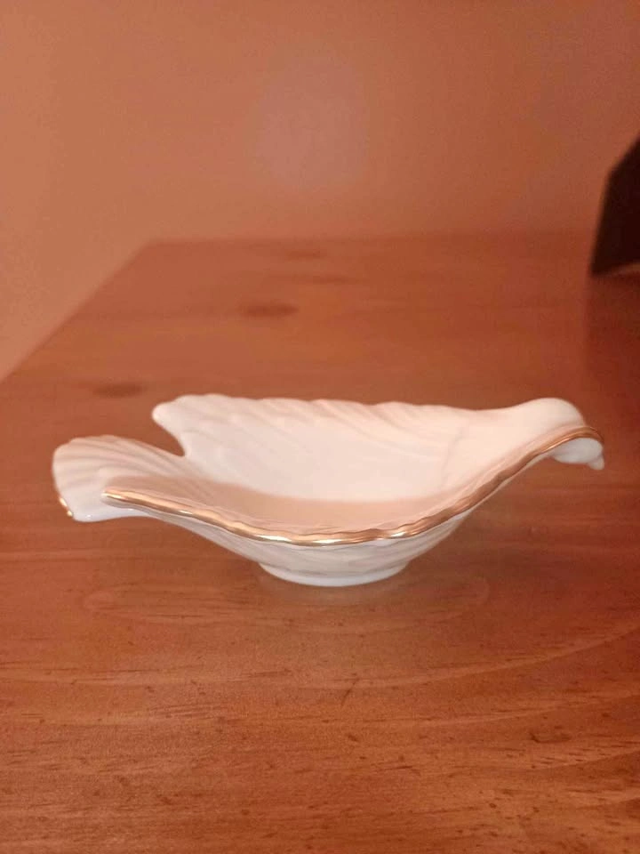 Vintage Lenox 24k Gold Trim Dove Small Trinket Dish