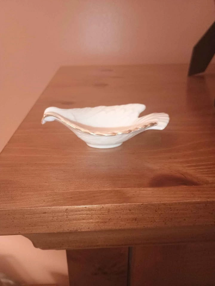 Vintage Lenox 24k Gold Trim Dove Small Trinket Dish - photo 3