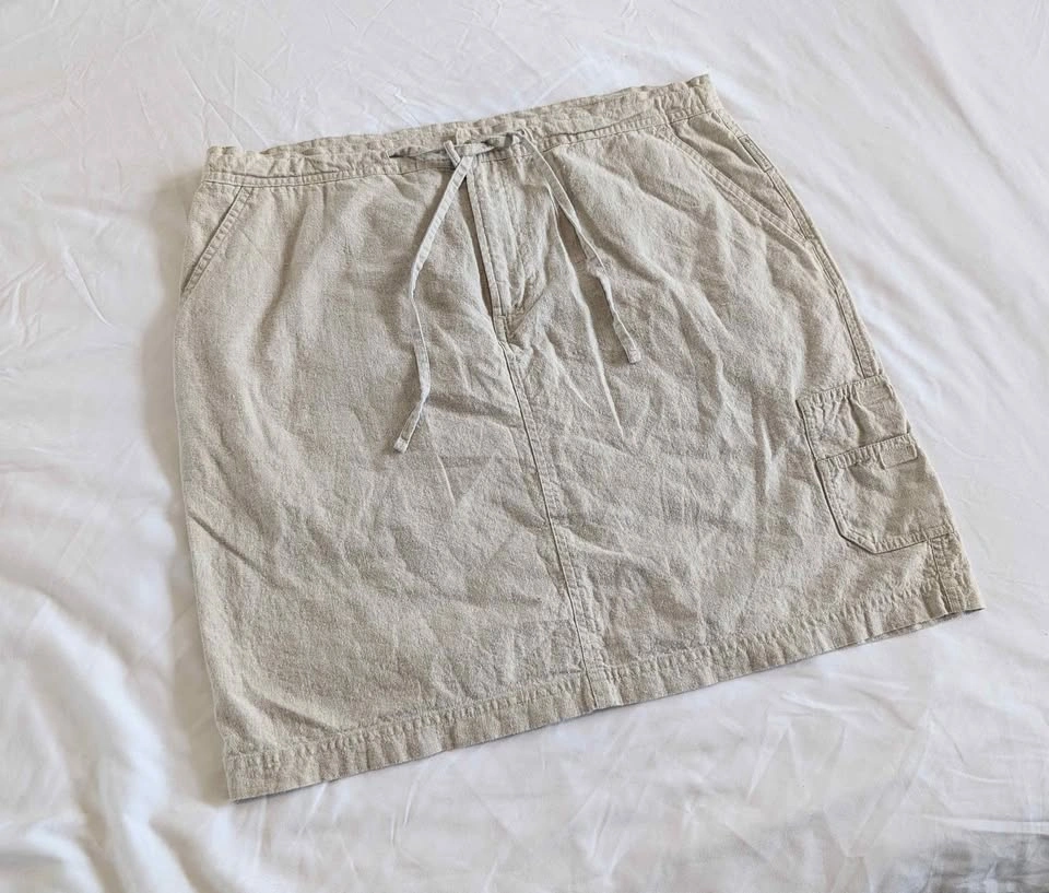 Vintage Columbia Khaki Mini Skirt