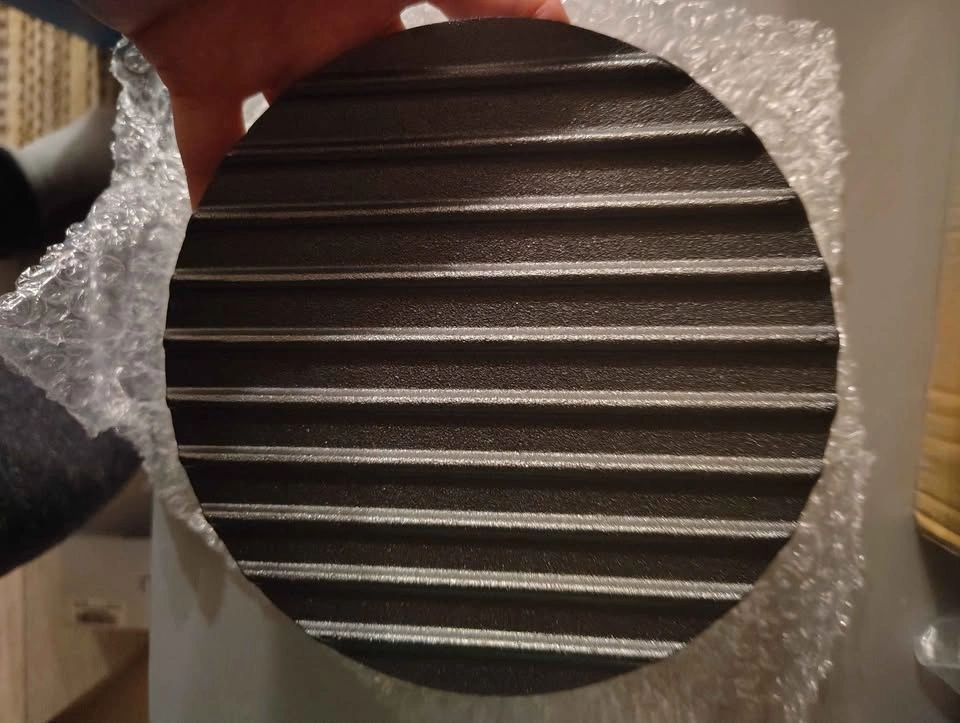 Round Cast Iron Grill Press / Bacon & Burger Weight - photo 2