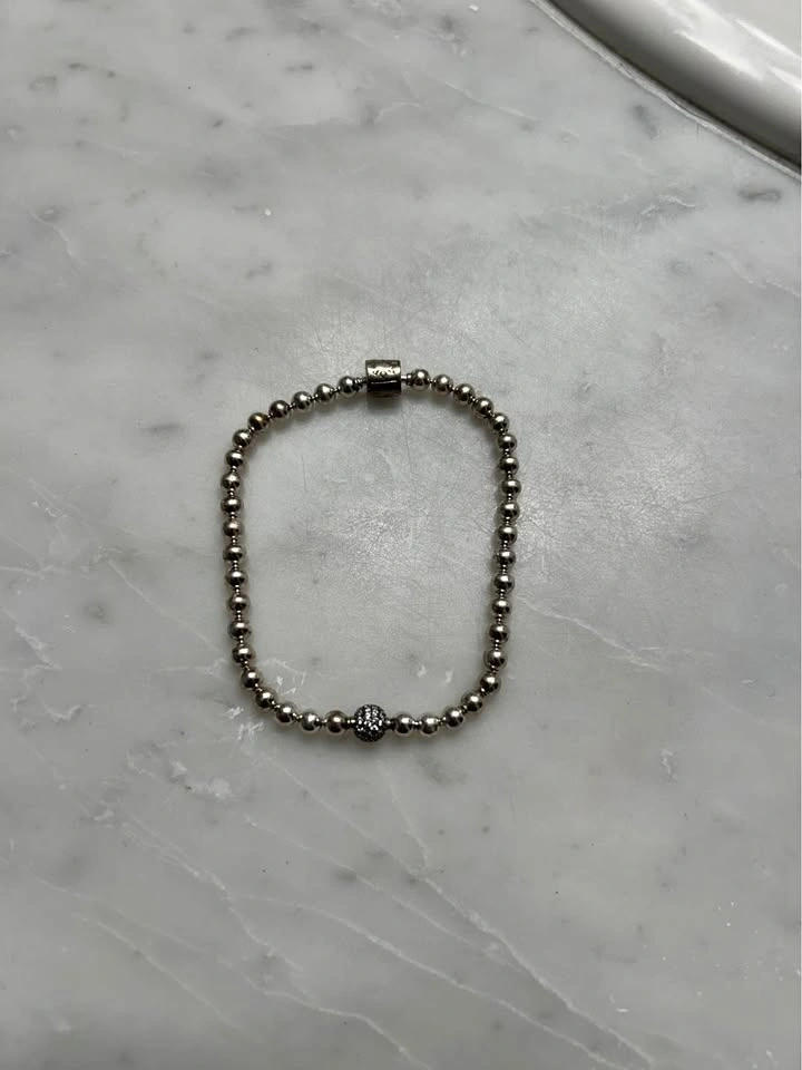 Pandora Beads and Pave Bracelet